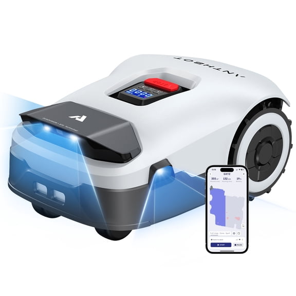 ANTHBOT Genie 600E Cordless Robotic Lawn Mower,Max 0.22 Acre,4G APP Contral,RTK and 4-Camera Vision Obstacle Avoidance