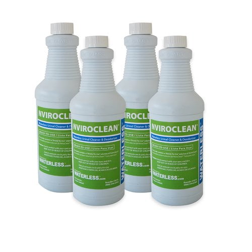 Waterless NviroClean Quart Urinal Cleaner (Set of 4)