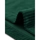 thumbnail image 5 of INSPIRE CHIC Blusa de manga larga para mujer con cuello levantado acanalado de punto de terciopelo sólido Verde oscuro M, 5 of 5