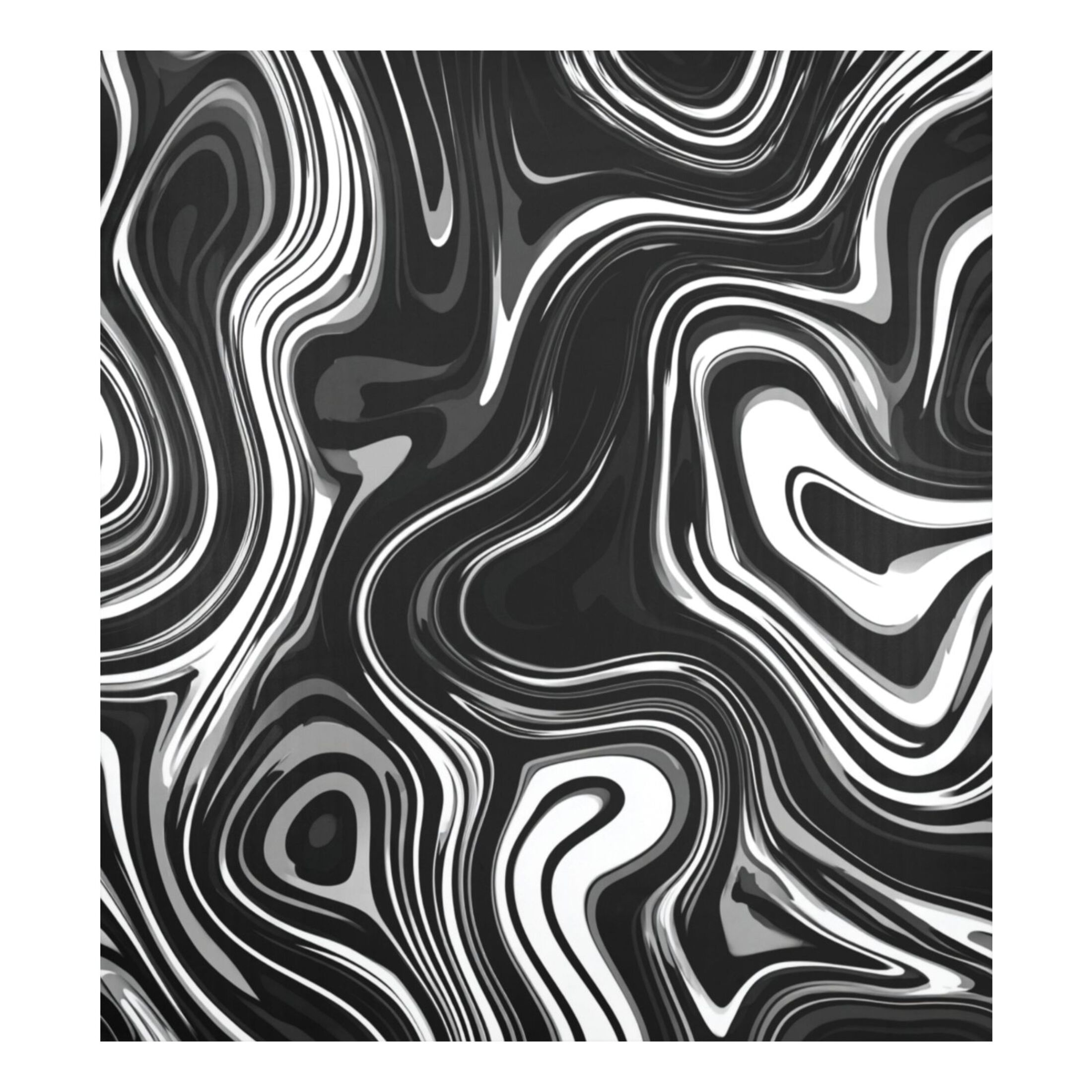 Dishwasher Magnetic Refrigerator Magnet Cover Sticker Home Decorative 23"x26" Matte Black Flowing Lines