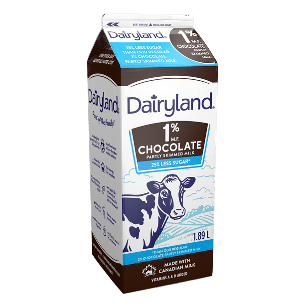 Dairyland Reduced Sugar Chocolate Milk, 1.89L Walmart.ca