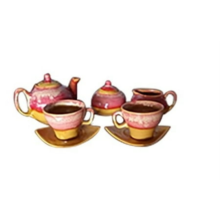 Store Indya, 7 PCS Ceramic Morning Tea Set Infuser Maker ...