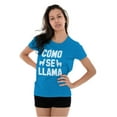thumbnail image 4 of Como Se Llama Alpaca Animal Humor Womens Fitted Plus Size Graphic Tee Brisco Brands 2X, 4 of 4