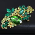 thumbnail image 3 of Soumake Waterdrop Flower Brooch Pin Rhinestone Crystal Brooches Bouquet Wedding Jewelry Fashion, 3 of 8