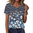 thumbnail image 2 of Women Slim Fit T Shirts Button Up V Neck Lace Trim Tops Solid Short Sleeve Cropped Tops Y2K Going Out TeesLight Gray, 2 of 7