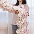 thumbnail image 5 of SPRING PARK 1.8m Cherry Blossoms Artificial Silk Cherry Blossom Hanging Vine Garland for Home, 5 of 7