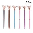 thumbnail image 3 of 6Pcs Office Stationery Pens Creative Diamond Metal Pen Style Ballpoint Pen Office Stationery Supplies(Assorted Color), 3 of 3