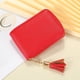 thumbnail image 4 of Hukapapa Bolso de tarjeta femenino pequeño bolso de tarjeta exquisito bolso de tarjeta de gran capacidad rojo, 4 of 5
