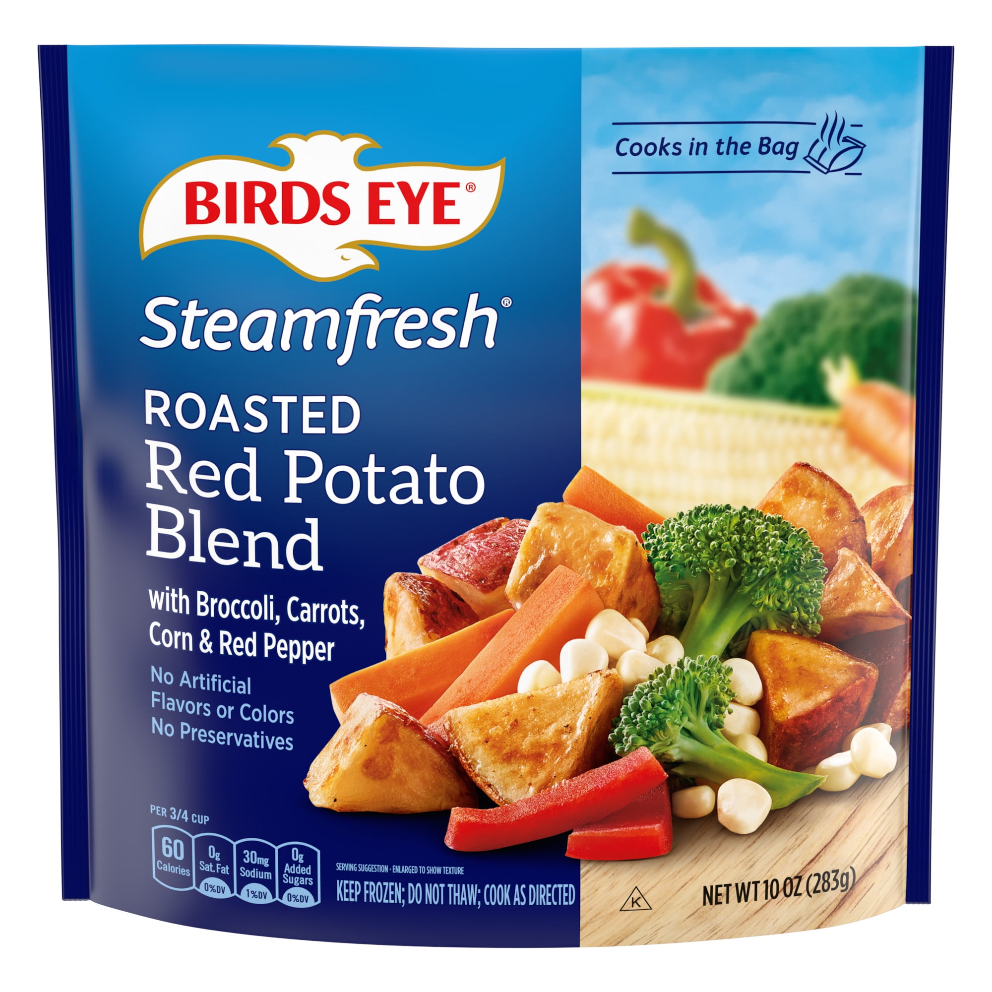 Birds Eye Steamfresh Roasted Red Potato Blend, Frozen Side, 10 oz. Bag