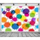 thumbnail image 4 of Fondo de tela con salpicaduras de pintura de colores para fiesta de arte, fondo con salpicaduras de pintura, estilo grafiti abstracto, vestido para un desastre, decoración de fiesta de pintura,, 4 of 5