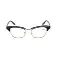 thumbnail image 2 of 3 Pairs of Women Bling Diamond Reading Glasses, Cat Eye Presbyopic Glasses, Ladies Black Metal Readers +2.00, 2 of 3