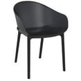 thumbnail image 3 of Compamia Sky 3 Piece Patio Bistro Set in Black, 3 of 4