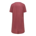 thumbnail image 5 of Edvintorg Womens Shirt Short Sleeve Fashion Casual Solid Color Round Neck Loose Tops Blouses with Pocket S-Xxxxxl, 5 of 5