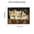 thumbnail image 3 of BCIIG Vintage Kitten Wall Art Cat Canvas Vintage French Animal  Cute Kitten Pictures Animal Portrait Prints Vintage Cat Artwork Kitten Wall Art Funny White Cat Painting  20x16in, 3 of 6