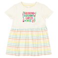 thumbnail image 3 of Inktastic Grandma Grandpa Love Me Girls Girls Baby Dress, 3 of 5