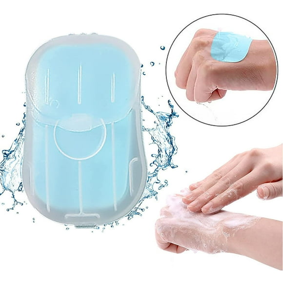 Jinsinto 50pcs Disposable Hand Soap Paper Portable Travel Hiking Hand Wash Paper Soap Paper Soap 50 Lavender Leaves + 50 Jasmine Leaves + 50 Lemon Leaves + 50 Milk Leaves + 50 Absinthe