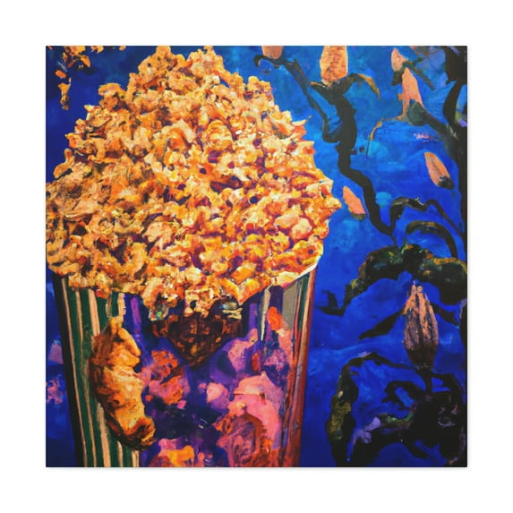 Popcorn in Bloom. - Canvas