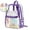 Purple, variant on Dvruxg Clear Backpack for Stadium Events, Mini Clear Stadium Bag for Sporting Events, Games, Festival, Concerts(White)