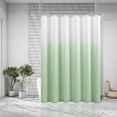 thumbnail image 2 of Sage Green Shower Curtains for Bathroom, Ombre Textured \u200bFabric Shower Curtain Set, Hotel Spa Luxury with 12 Hooks, Machine Washable, Decorative Bathroom Curtain 72 x 72, 2 of 6