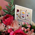 thumbnail image 3 of 3drose, Collage of Stars, Cupcake, and Candle, Happy 45th Birthday, 1 Greeting Card with Envelope, 3 of 6