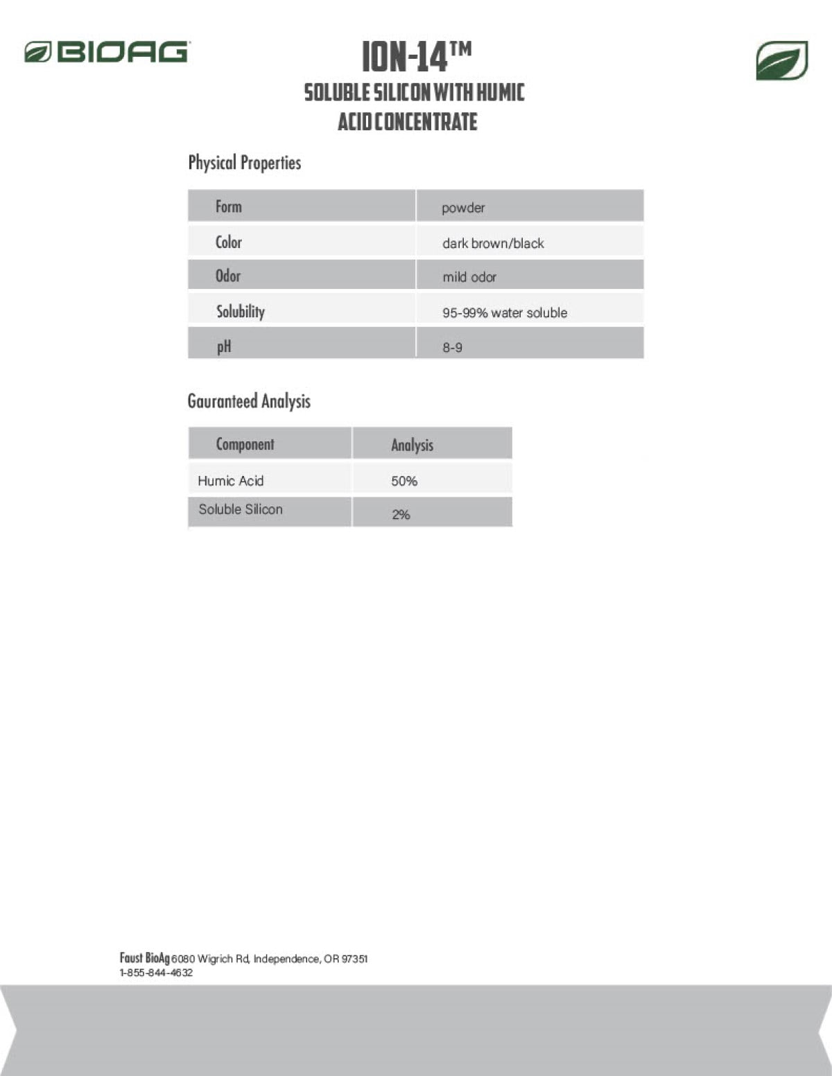 Ion 14 Dry Soluble Soil Additive - Provides Essential Silicon & Humic Acids For Nutrient Activation - 300 g Bag by BioAg