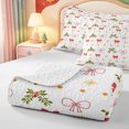 thumbnail image 4 of Manfei Vintage Santa Claus Quilt Full,Happy Xmas Full Bedspread Sets,3-Piece,1 Coverlet and 2 Pillowcases, 4 of 7