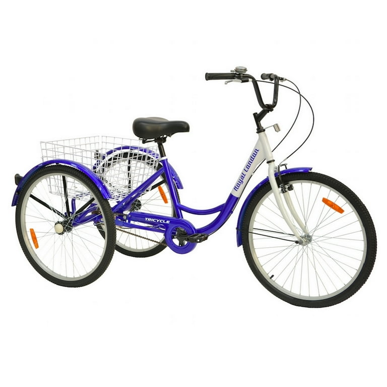 Royal London Adult Tricycle 3 Wheeled Trike Bicycle with Wire