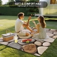 thumbnail image 4 of Cobblestones Outdoor Rug for Patio/Deck/Porch, Non-Slip Large Area Rug 5 x 8 Ft, Natural Stones Gravel Rock Aesthetic Art Indoor Outdoor Rugs Washable Area Rugs, Reversible Camping Rug Carpet Runner, 4 of 8