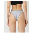 thumbnail image 5 of Women's Briefs Low-Rise Thong 5 Pack of Cotton Panties Women S-XL Underwear, 5 of 7