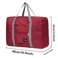 thumbnail image 3 of Bolsa de almacenamiento de ropa de equipaje plegable, bolso de mano portátil de gran capacidad con letras de oro rosa, organizador impermeable, bolsa de Viaje Unisex, 3 of 4