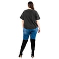 thumbnail image 3 of Blusa escote drapeado Roman Fashion Talla Extra 228 Negro 38, 3 of 6
