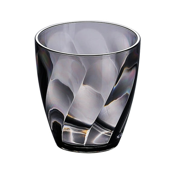 URTERYSER Shatterproof Plastic Water Tumblers 310ml Unbreakable Drinking Glasses Reusable Beer Champagne Cup Dishwasher Safe Grey