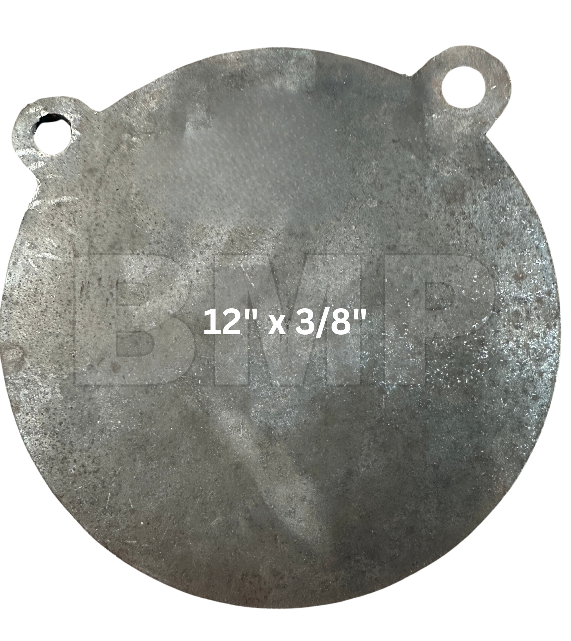 AR500 Steel Gong Shooting Target 3/8" – 12" Round – 2-Hole