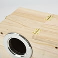 thumbnail image 6 of LMTODLFG Parakeet Nesting Box Bird House Wood Breeding Box Parrots Mating Box for Lovebirds,Cockatoo,Budgie, Finch,Canary and Medium-Sized Birds, 7.8" x 5.1" x 5.1", 6 of 9