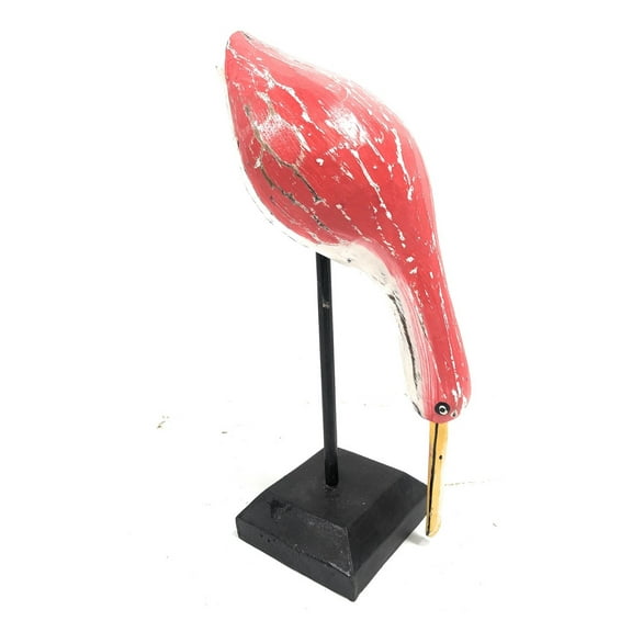 Decorative Wooden Eating Egret Brid 14" - Coastal Decor | #ort1704434r