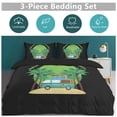 thumbnail image 5 of 3 Pcs Soft Bedding Set, Includes 1 Duvet Cover with Zipper And 2 Pillow Shams,Funny Camping King(102"×90"), 5 of 8