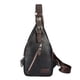 thumbnail image 1 of Mochila bandolera de piel sintética para hombre, bolso cruzado con correa de hombro ajustable para desplazamientos, viajes y recados diarios., 1 of 8