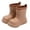 Brown, variant on Kids Rain Boots Waterproof Thick Soled Non-Slip EVA Garden Mid Calf Boots for Toddler Boys and Girls