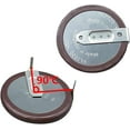 thumbnail image 4 of 2 Pcs 3V 20mAh Remote Key Fob Rechargeable Battery Replacement Compatible With VL2020 90 Degrees, 4 of 4