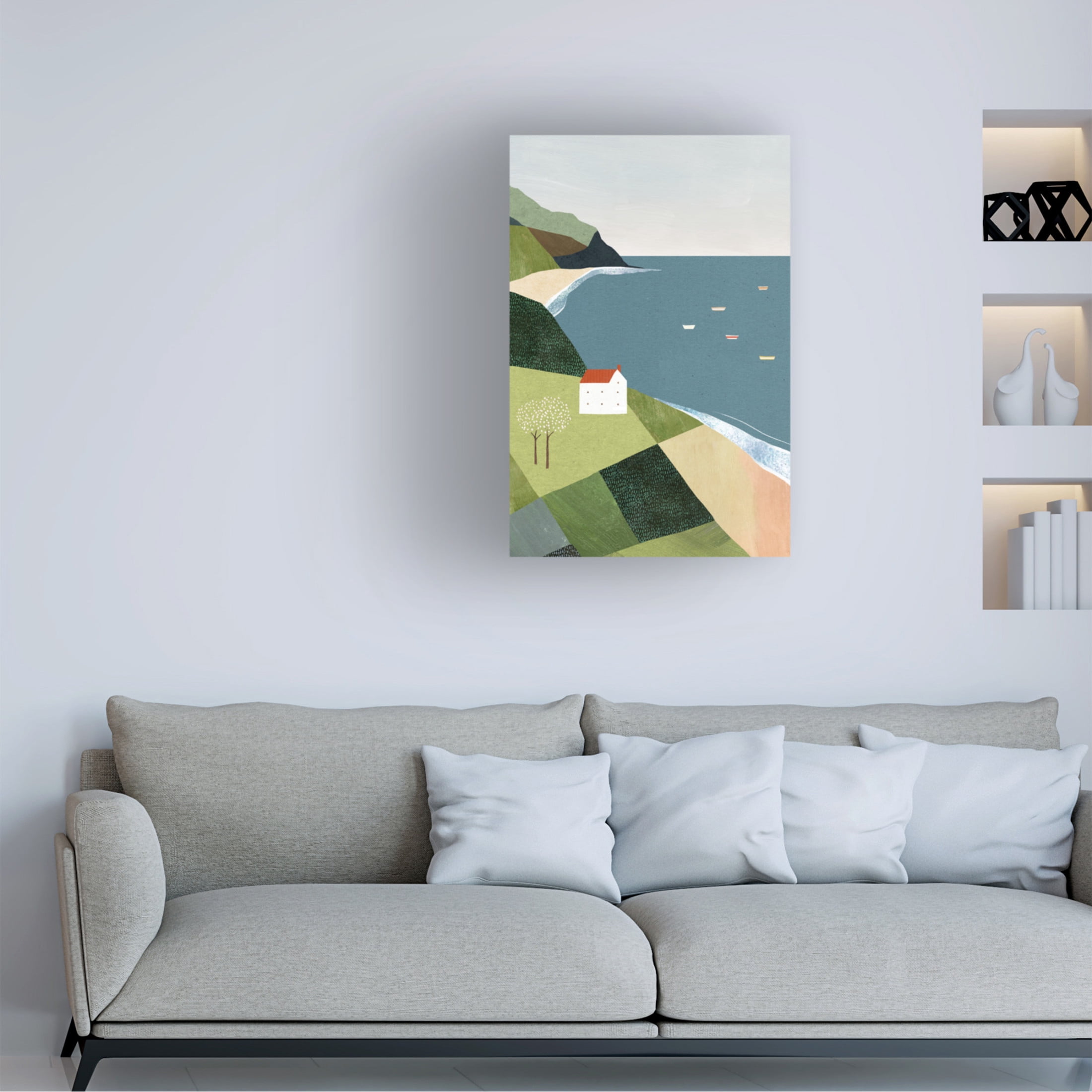 Trademark Fine Art longwayhome House on the Cliff Canvas Wall Art