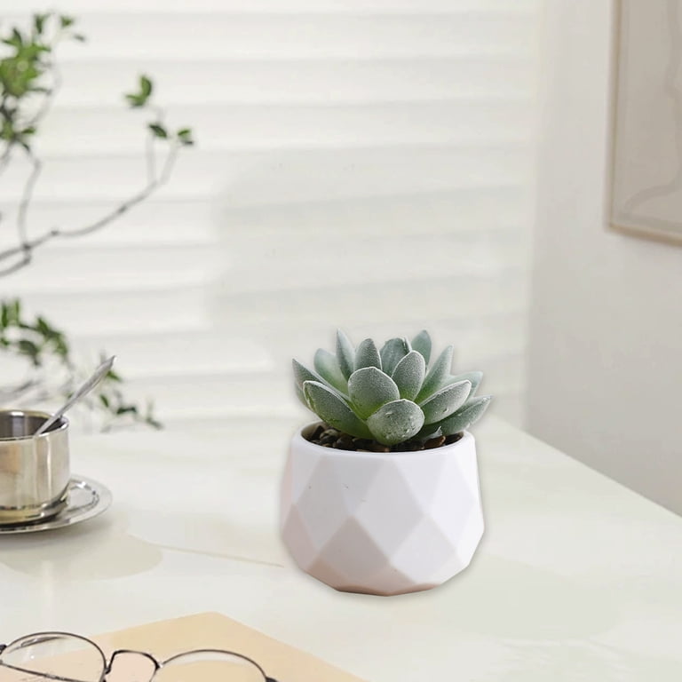 Beautynvta Artificial Plants Potted, Fake Office Desk Plants for Window  Sill, Dorm Room, Faux Desk Plants for Shelf Living Room Bedroom Office Home  ...