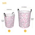 thumbnail image 3 of Sikiie Cute Rabbit Flower Print Round Dirty Clothes Basket, Waterproof Standing Foldable Storage Basket, for Laundry Room, Bedroom, Bathroom Storage-Medium, 3 of 6