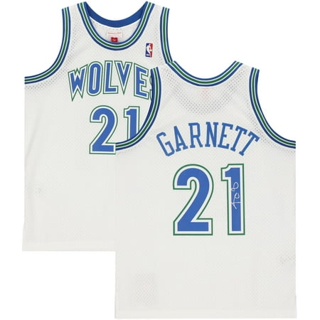 Kevin Garnett Minnesota Timberwolves Autographed White 1995 Mitchell & Ness Swingman Jersey - Fanatics Authentic Certified