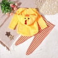 thumbnail image 5 of THDHVS Toddler Girl Outfits,Boys Outfits,Toddler Fleece Hooded with Pants for Boys and Girls Warm Costume Set for Play and Dress Up Yellow 9-12 Months, 5 of 7