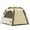 Khaki with a canopy, variant on Qunature Outdoor Camping Tent Automatic Quick Open Rainfly and Waterproof Tent Easy Setting Up