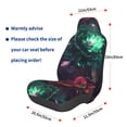 thumbnail image 3 of Fotbe Red And Green Carnation Funda para Asiento de Auto con Estampado – Impermeable y Antisudor – Ajuste Universal, Lavable a Máquina, Antideslizante (1 Pieza), 3 of 5