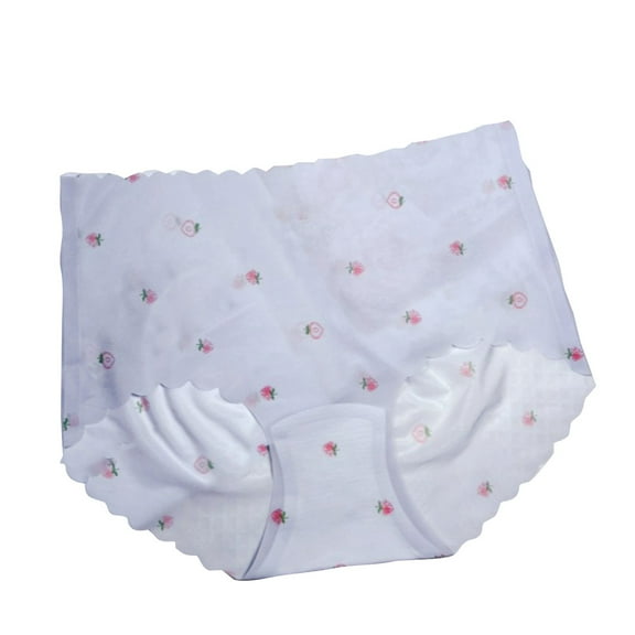 MuZeFu Underwear for Women Briefs Seamless Ultra Thin Strawberry Briefs For Women