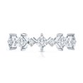 thumbnail image 4 of Rosec Jewels Lab Created Diamond Eternity Ring - Designer Wedding stacking Ring - EF-VS Grade, 14K White Gold, US 10.00, 4 of 8