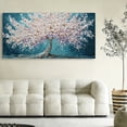 thumbnail image 5 of Large White Trees of Life Canvas Wall Art, Creative Trees Decor Painting Canvas Print for Living Room, Bedroom, Office Decorations, Gifts for Men, 5 of 7