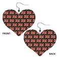 thumbnail image 2 of Heart Shaped Leather Earrings British Flag Leather Earrings Jewelry Gifts For Women, 2 of 6